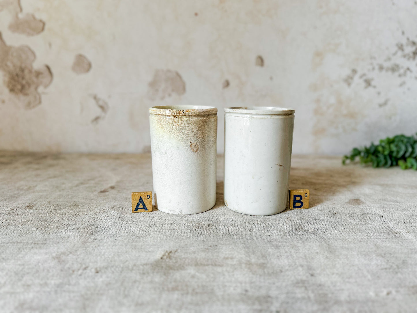 CHOICE Antique English Ironstone Food Jar