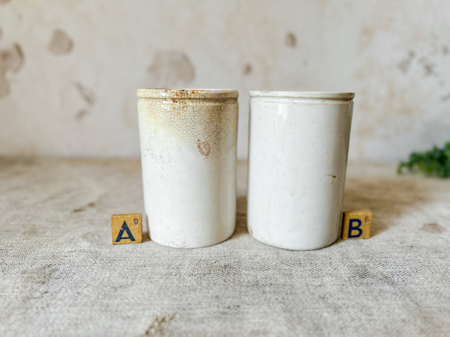 CHOICE Antique English Ironstone Food Jar