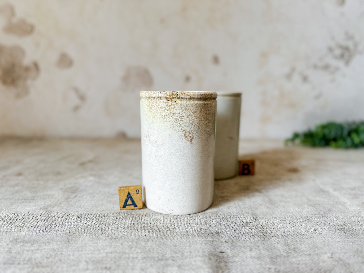 CHOICE Antique English Ironstone Food Jar