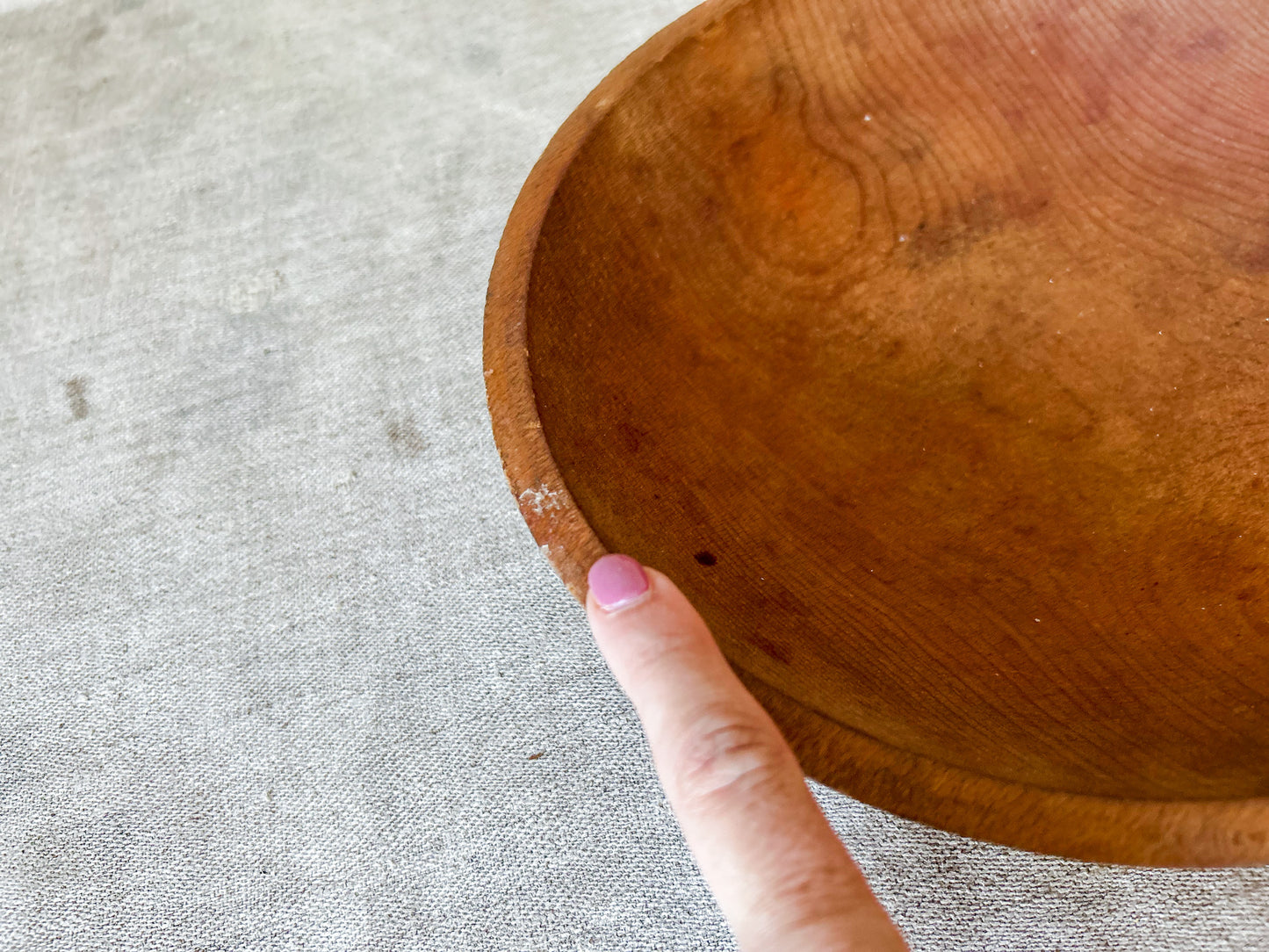 Vintage 11" Turned Wood Bowl