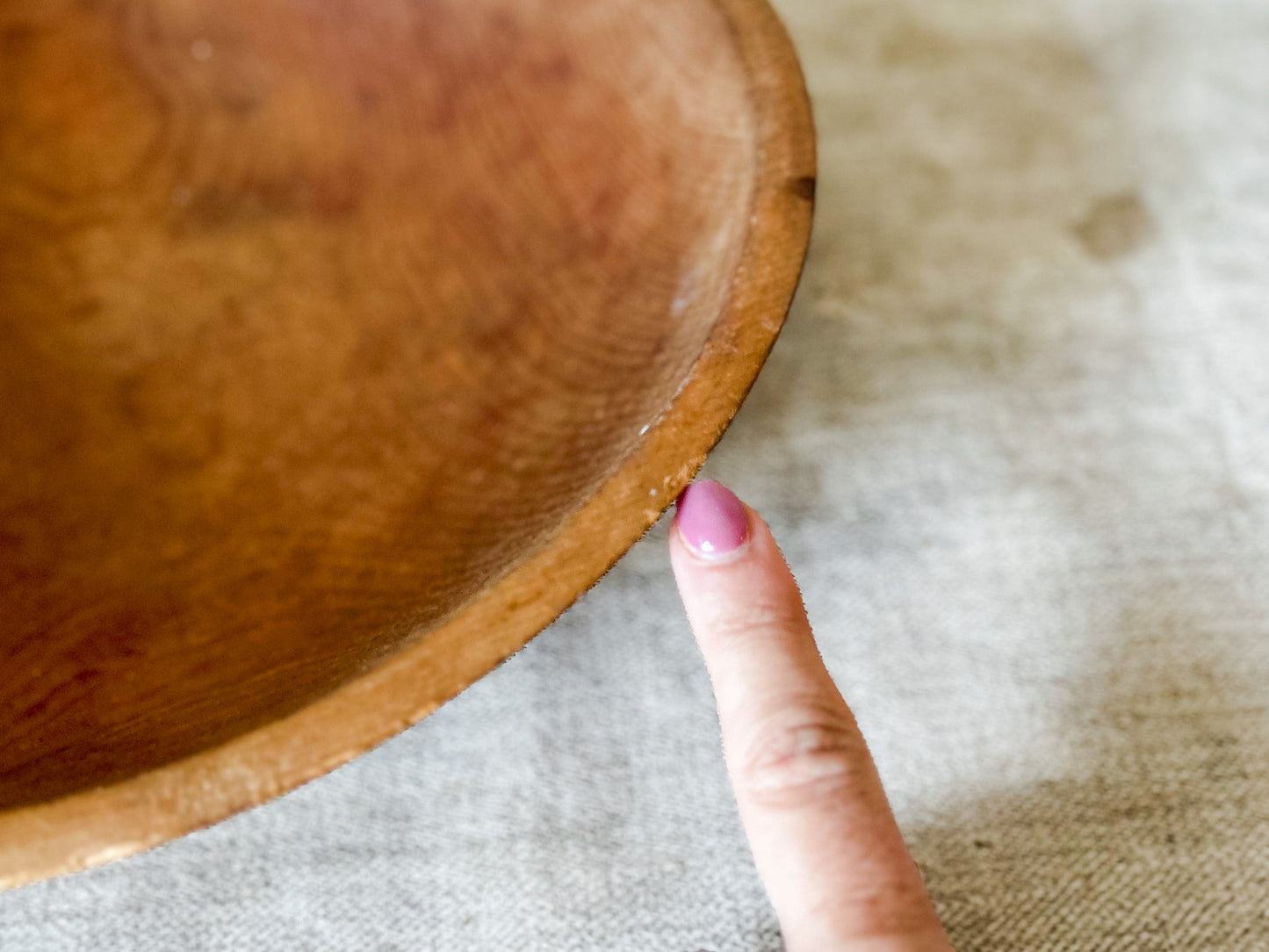 Vintage 11" Turned Wood Bowl