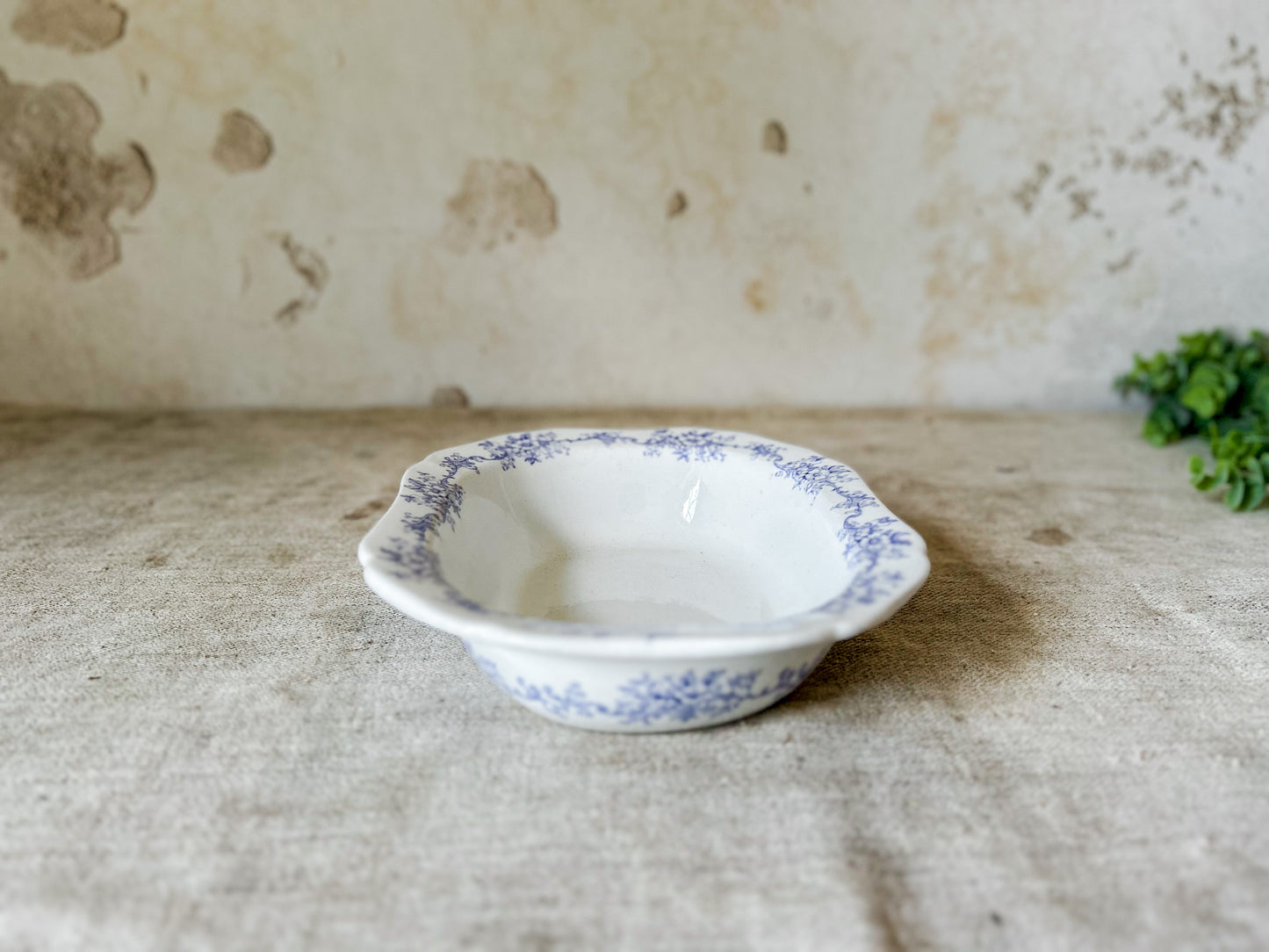 Vintage "Romeo" by Cauldon Purple Transferware Ironstone Serving Dish, c1930