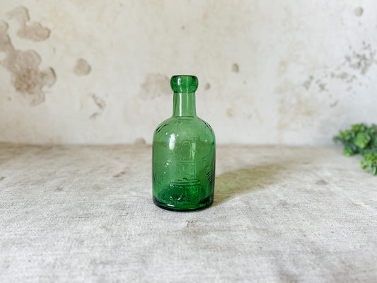 Antique Schweppes Dumpy Green Seltzer Bottle, c1880