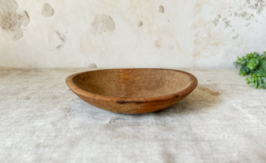 Vintage Turned 9" Wooden Bowl
