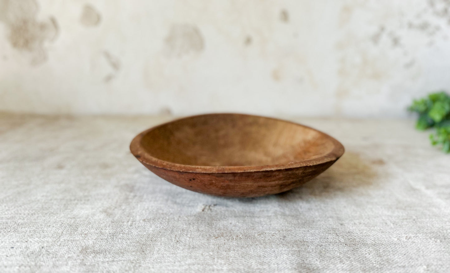 Vintage Turned 9" Wooden Bowl