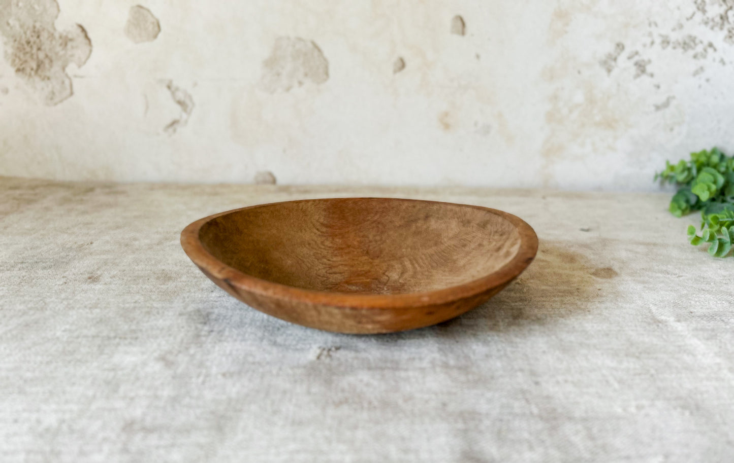Vintage Turned 9" Wooden Bowl