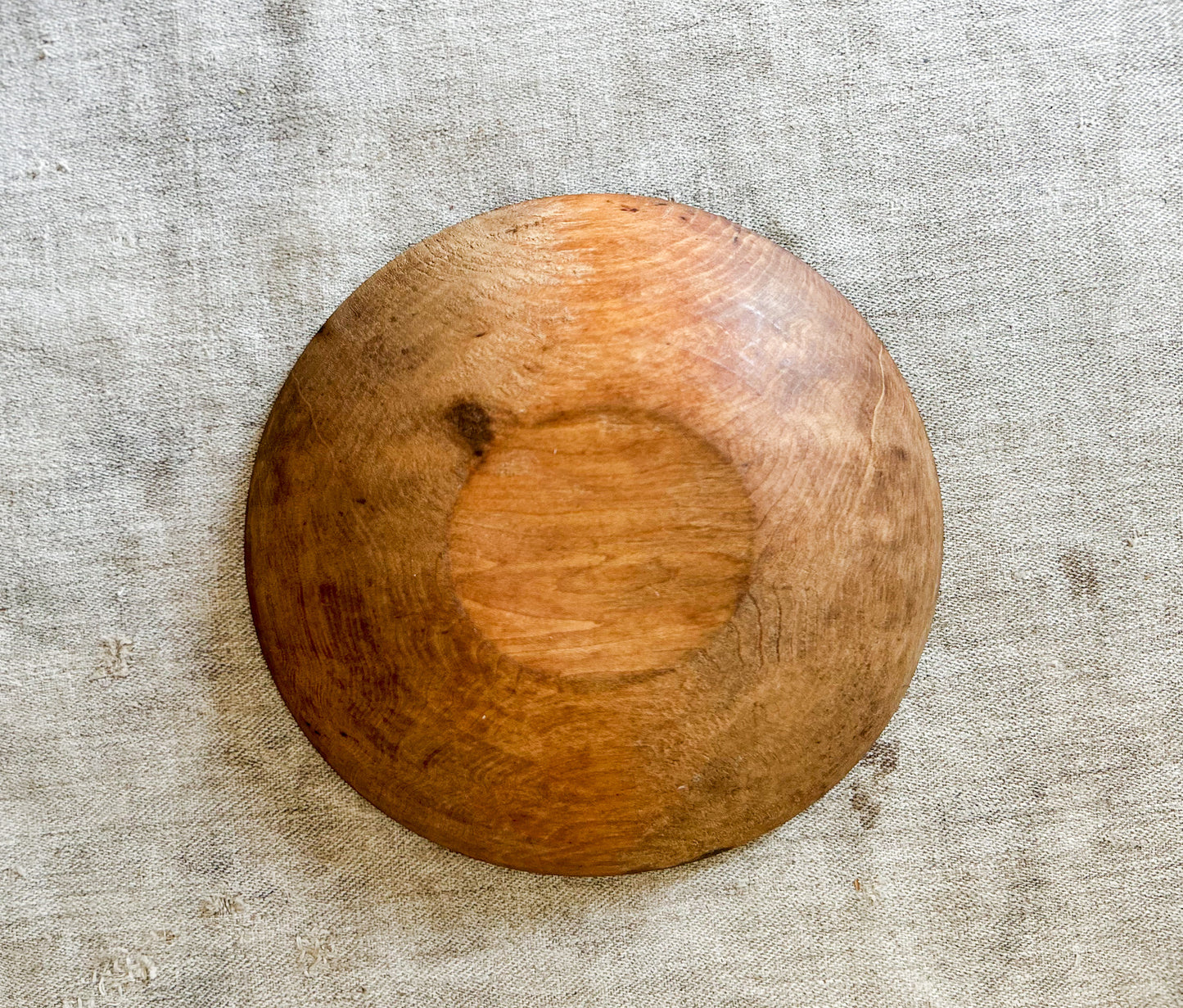 Vintage Turned 9" Wooden Bowl