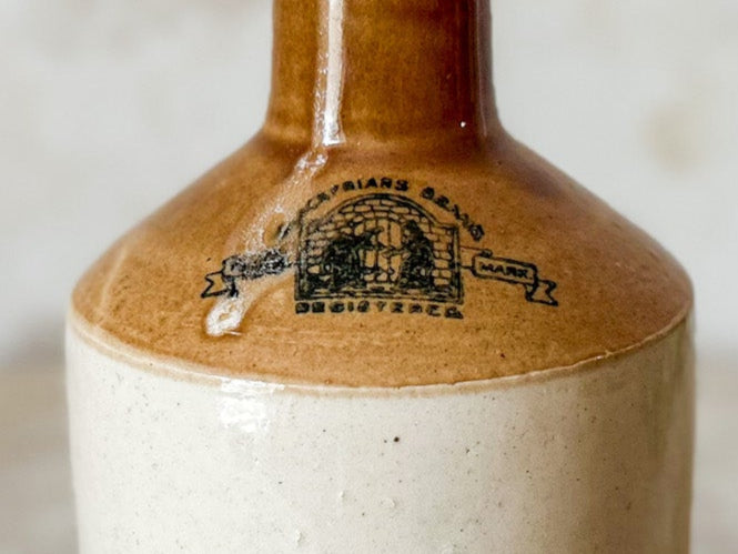 Antique Blackfriar's Brand Printed Stoneware Ink Bottle