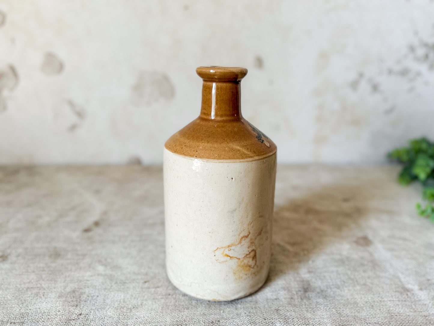 Antique Blackfriar's Brand Printed Stoneware Ink Bottle