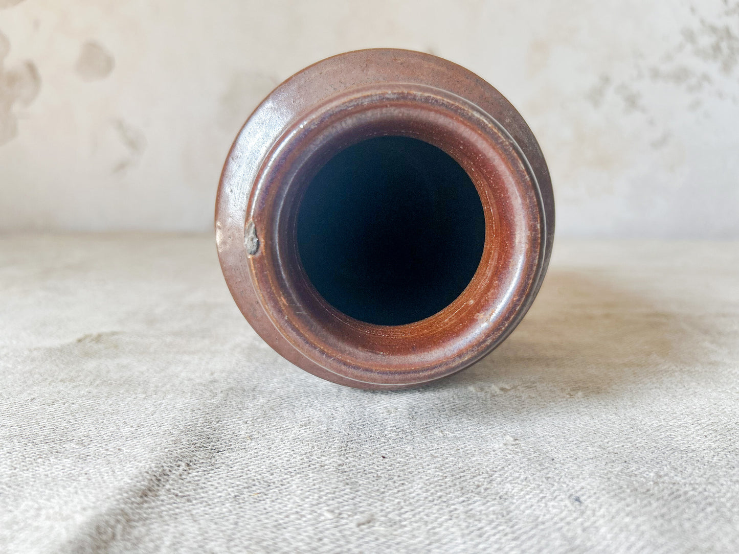 English Brown Stoneware Salt Glazed Kitchen Pot, c1890
