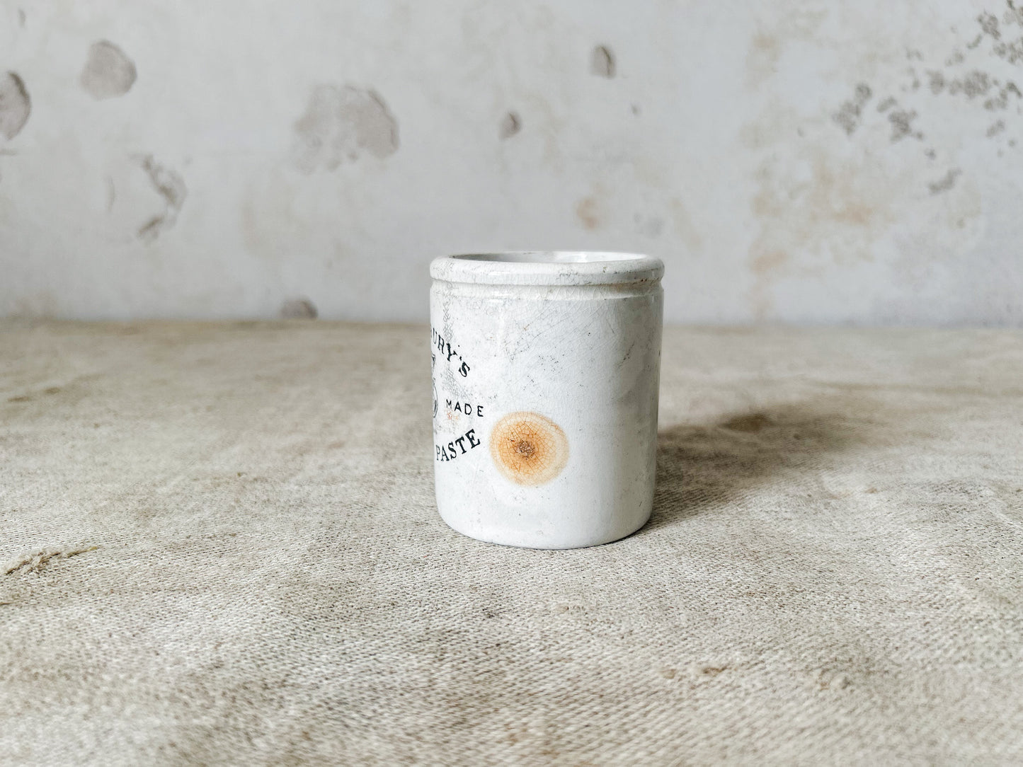 J. Sainsbury’s Stoneware Tall Bloater Paste Jar, c1920