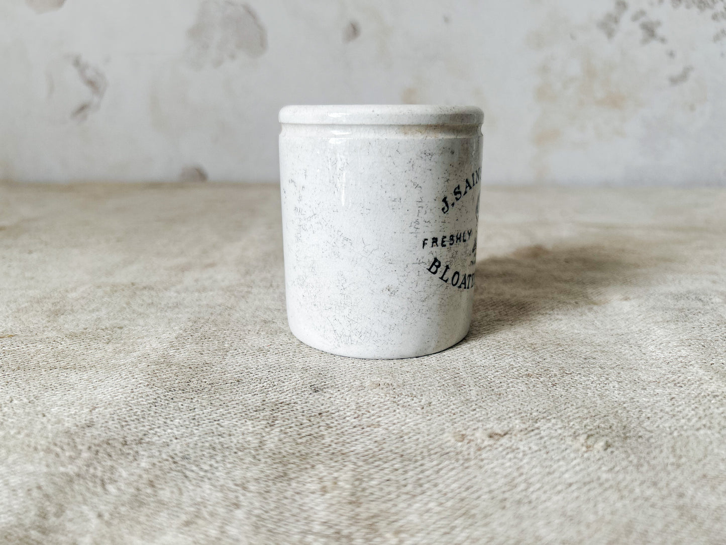 J. Sainsbury’s Stoneware Tall Bloater Paste Jar, c1920