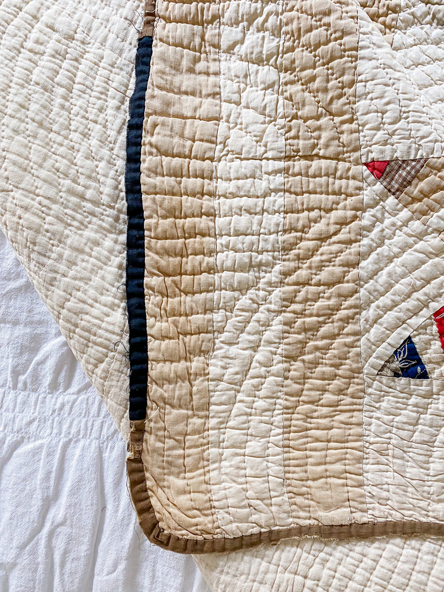 Antique String Lemoyne Star Quilt | Scrappy Stacker Display Quilt