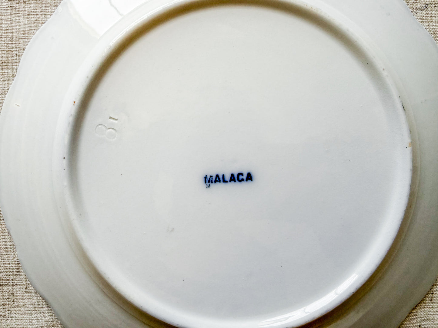 Antique Butterfly Blue Dutch Ironstone 9" Plates - "Malaga" by Petrus Ragout