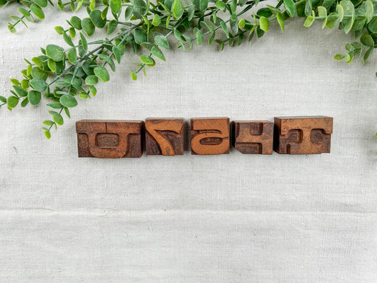 CHOICE Vintage Square 1.5" Letterpress Blocks