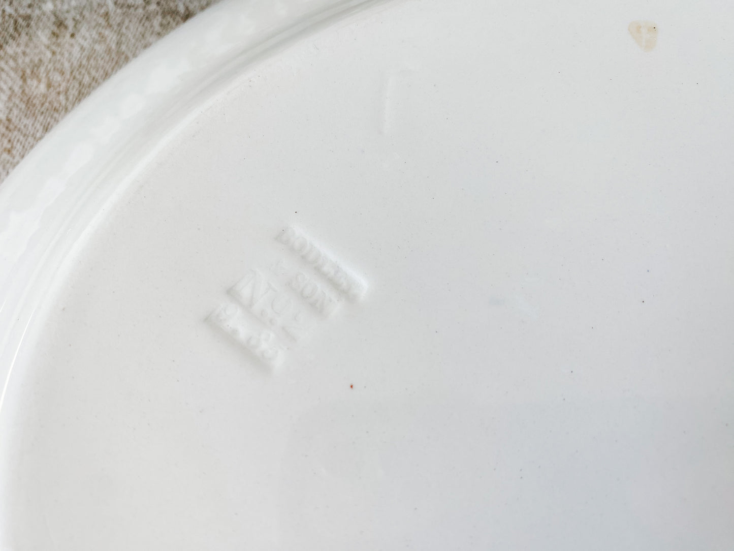 Antique Brown Transferware Ironstone Platter, Italian by Bodley & Sons, c1880s Rare Italianate Pattern