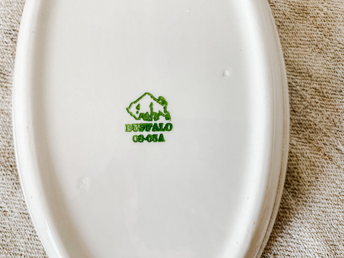 Vintage Buffalo China White Ironstone Oval Gratin Dish | Mini Casserole Serving Dish | Restaurant Ware Side Dish Platter