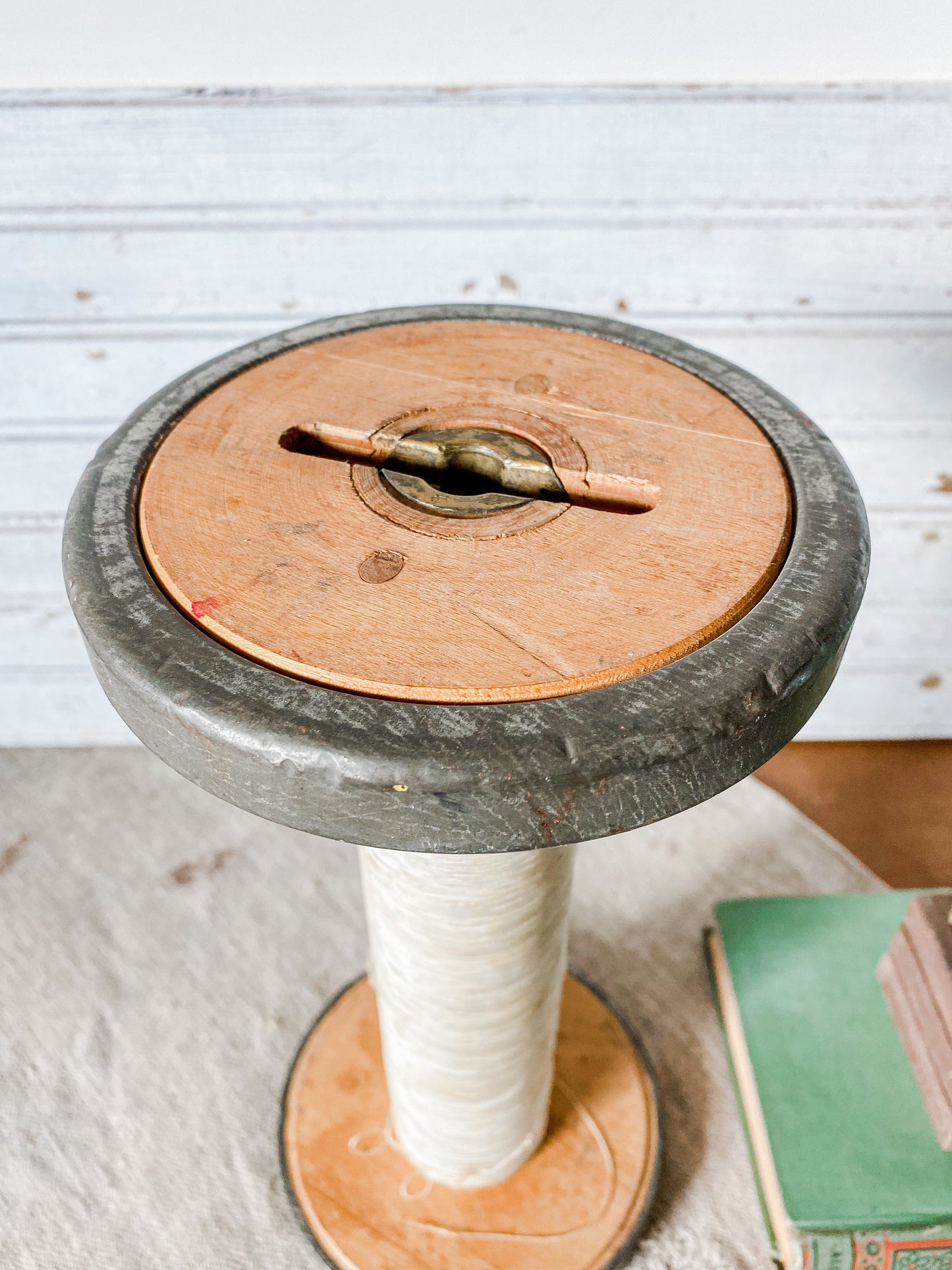 Large Vintage Industrial 11.5" Thread Spool, Textile Mill Salvage
