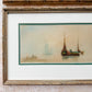 Pair of Antique 19th-Century English Marine Watercolors – Signed J. Turner