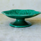 Antique Green Wedgwood Chrysanthemum Pedestal Compote, c1870