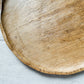Treen Wood Bread Platter with Raised Edges, c1930