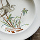 Copeland Palms & Egret Polychrome Ironstone Soup Bowl, c1870