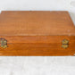 Vintage Wooden Artist's Sketch Box with 3 Palettes