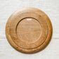 Treen Wood Bread Platter with Raised Edges, c1930
