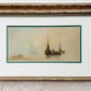 Pair of Antique 19th-Century English Marine Watercolors – Signed J. Turner