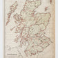 Antique 19th-Century Map of Scotland – W. & R. Chambers in Custom Black and Gold Frame