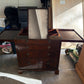 Mahogany dressing chest with mirror, c1820