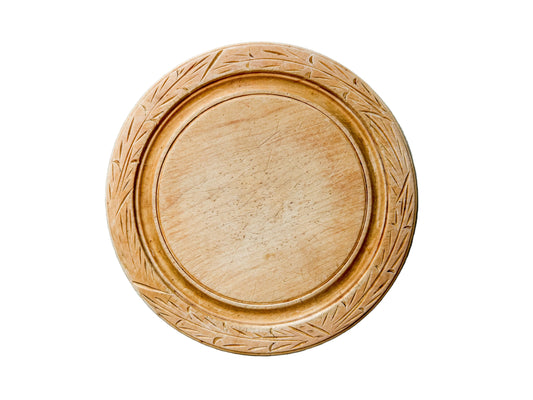 Carved Wheat Border English Bread Board by Bramhall Woodware, c1990