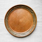 Carved Wheat Border Wooden Bread Plate, c1940
