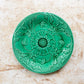 Antique Majolica Sunflower and Buds Greenware 8" Plate