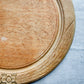 Vintage English Carved "Bread" Board with Stylized Flower