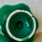 Antique Green Wedgwood Chrysanthemum Pedestal Compote, c1870