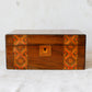 Antique Parquetry Inlaid Tunbridge-Style Stationery Box, c. 1870