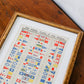 Signal Flags of the World Framed Nautical Print | Boy's Own Paper Supplement c1900
