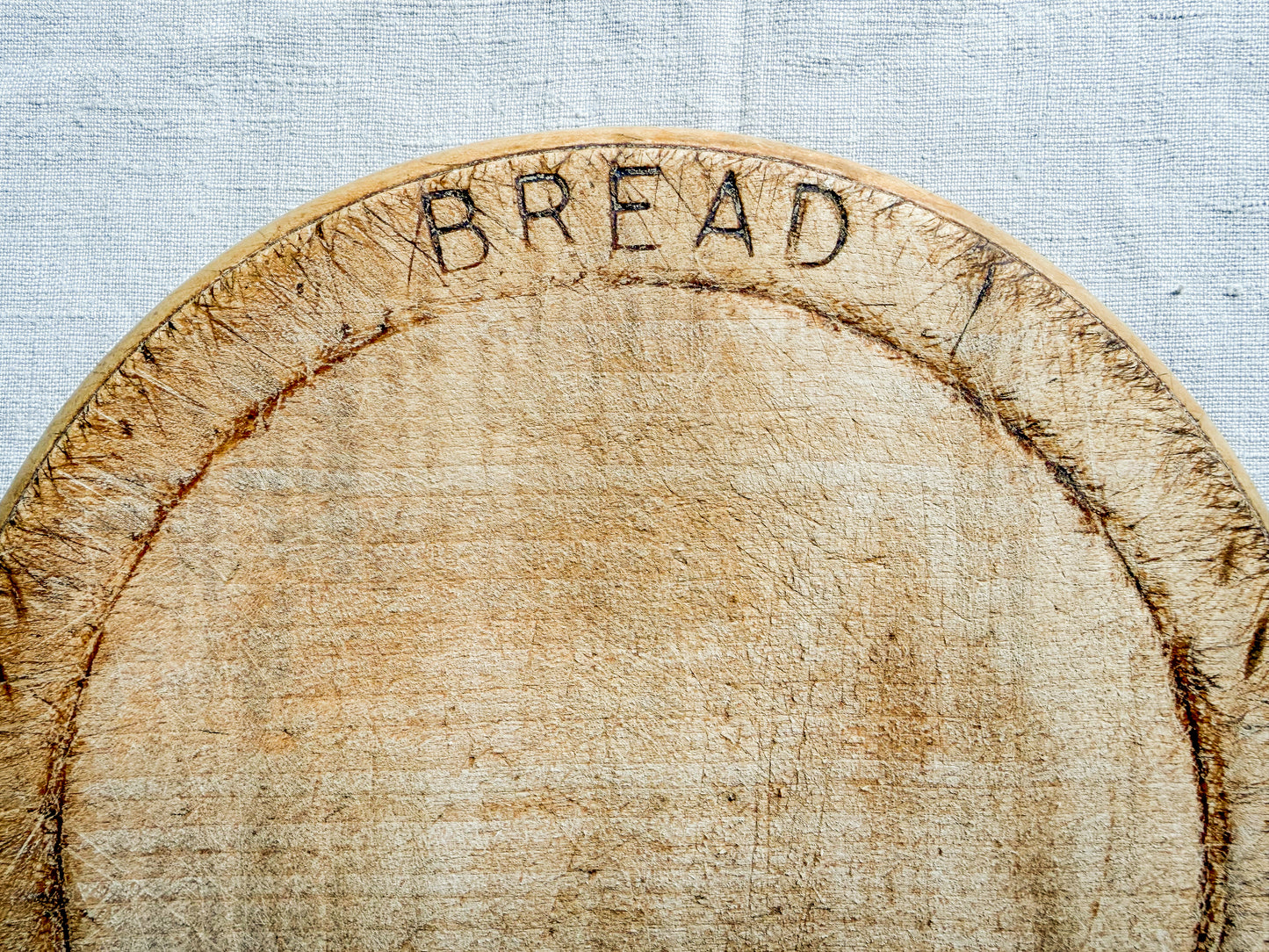 Vintage English Carved "Bread" Board