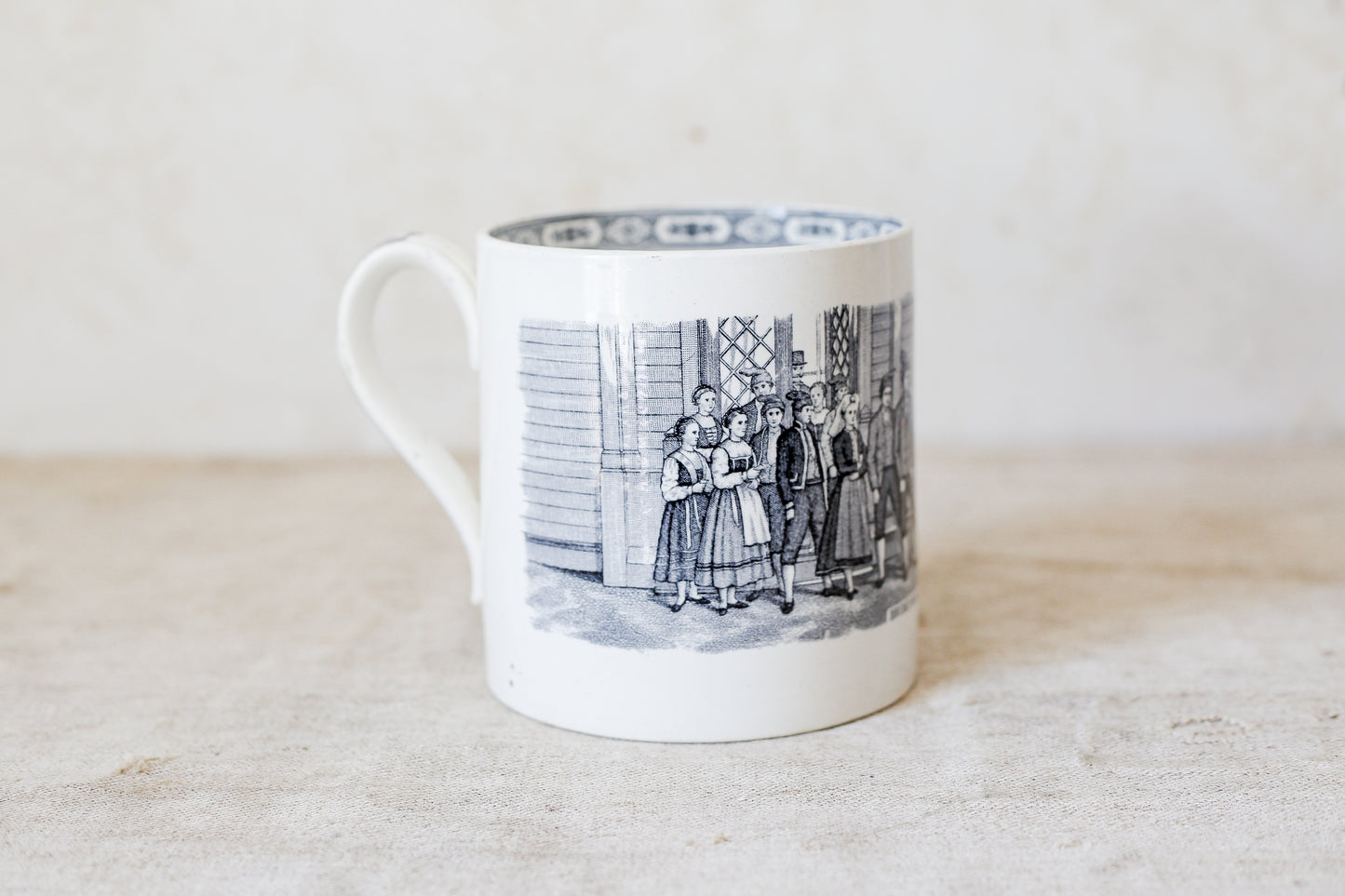 "Brudefølge fra Søndmør" Norwegian Bridal Mug by Egersunds, c1900
