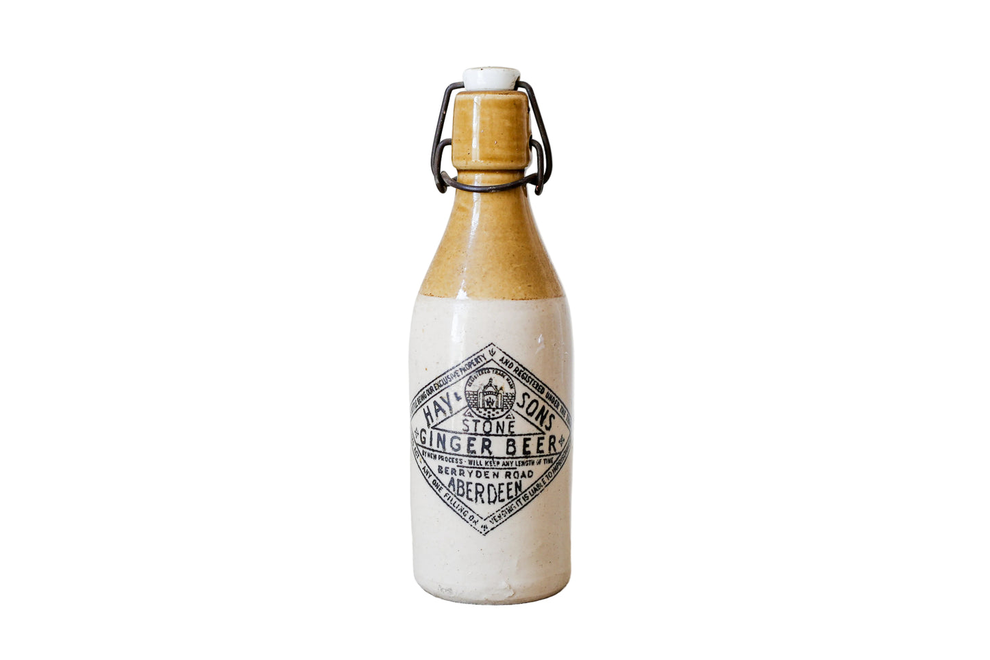 Hay & Sons Aberdeen Stoneware Ginger Beer Bottle with Stopper