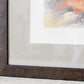 Antique Sporting Fish Bookplates (c1880) in Custom Rustic Wood Frames and Sage Green Mats