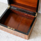 Antique Burr Walnut Tunbridge-Style Stationery Box, c. 1870