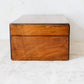 Antique Small Parquetry Chevron Inlaid Tunbridge-Style Stationery Box, c. 1870