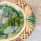 Antique 'Eat Thy Bread' Majolica Bread Tray, c1880