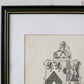 19th Century Coat of Arms of Bourne of Hackinsall | Contemporary Black and Gilt Frame