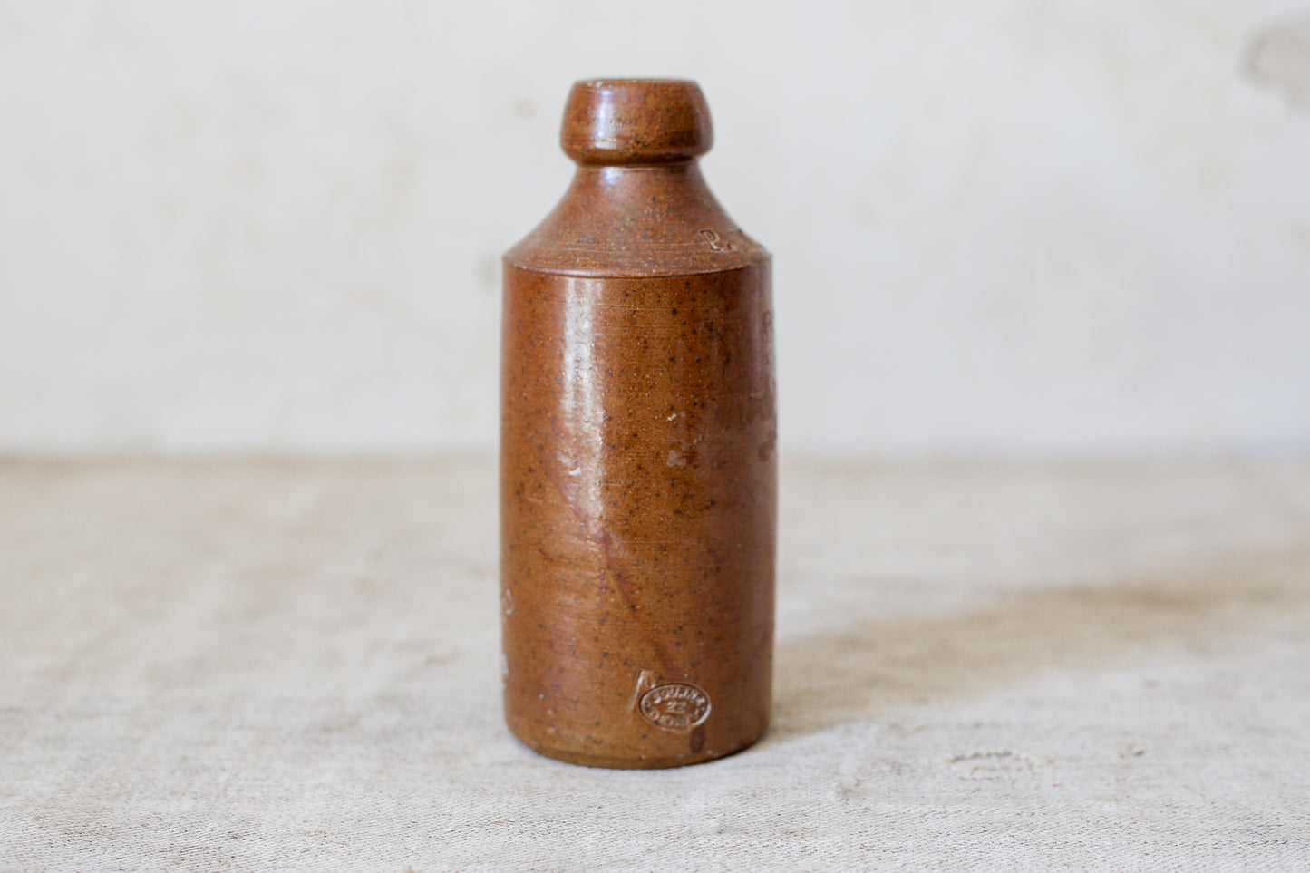 Antique 'Pure Water' London Stoneware Bottle