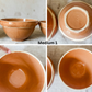 Watt Pottery Arcs Pumpkin Orange Stoneware Mixing Bowl Set of 4, c1940