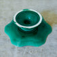 Antique Green Wedgwood Chrysanthemum Pedestal Compote, c1870
