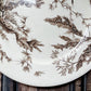 Seawood Brown Transferware Dinner Plate by Wedgwood, c1880